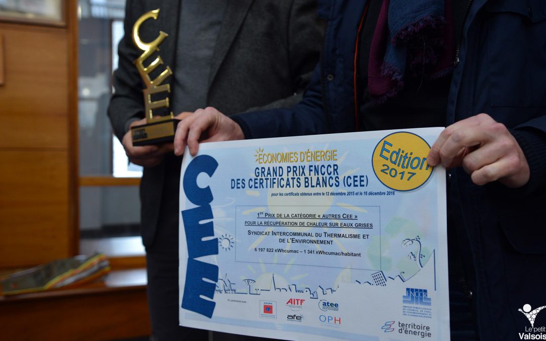Le SITHERE reçoit le 1er prix des certificats d’économie d’énergie de la FNCCR