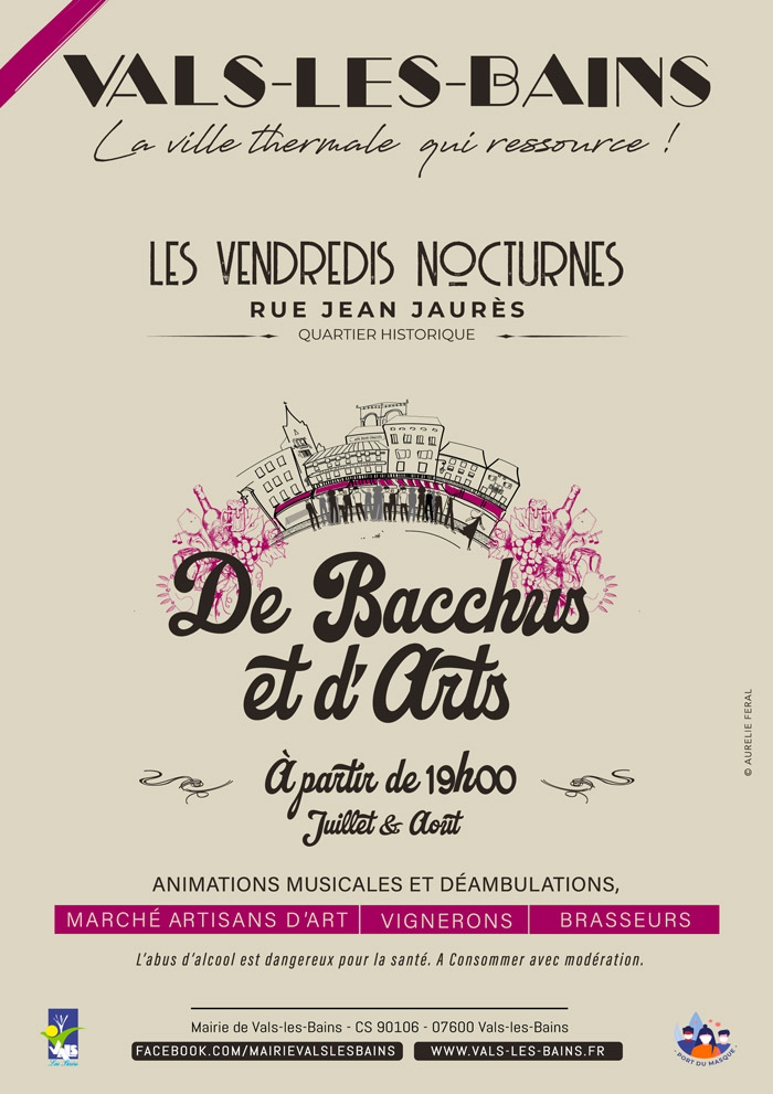 Affiche Bacchus et d'Arts Affiche Bacchus et d'Arts